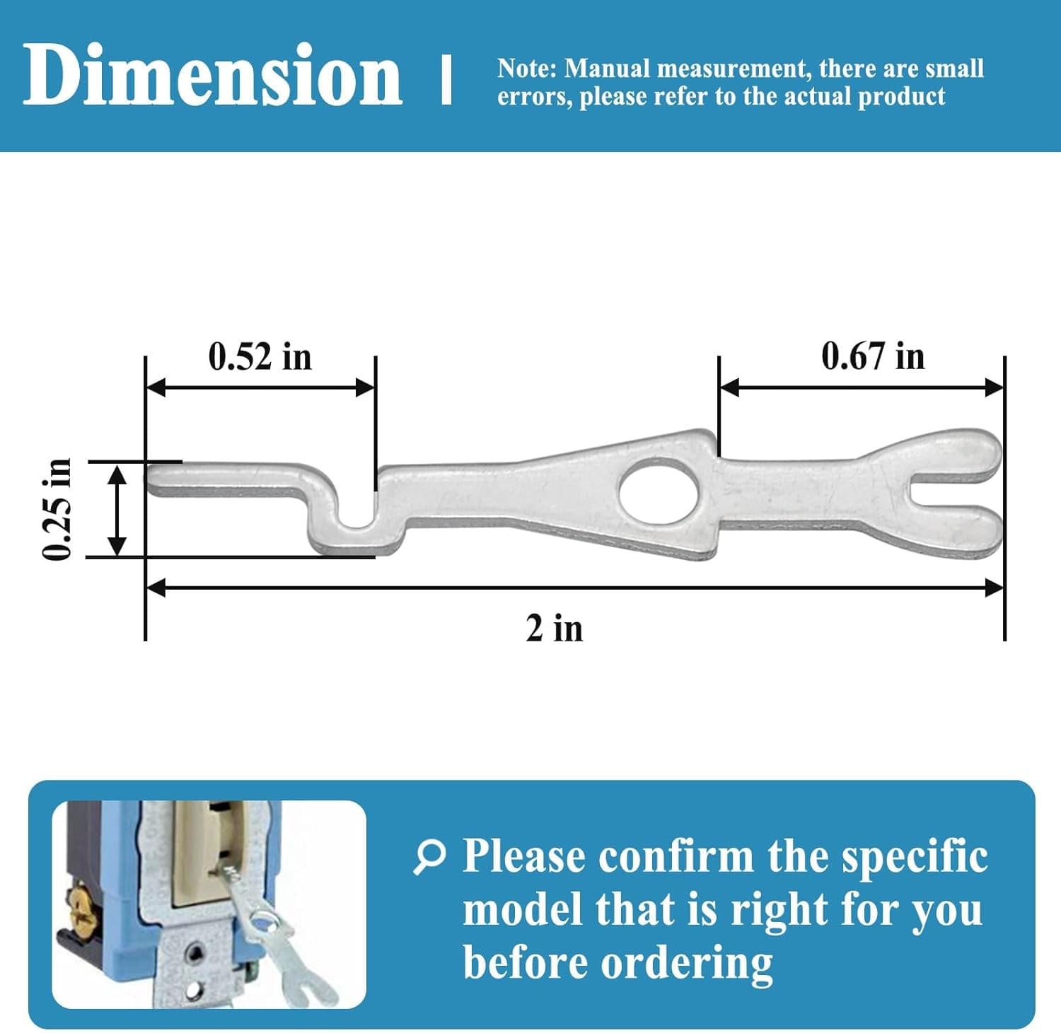 20Pcs 55500-PRT Fork Type Key for Locking Electrical Switches, Tamper...  3