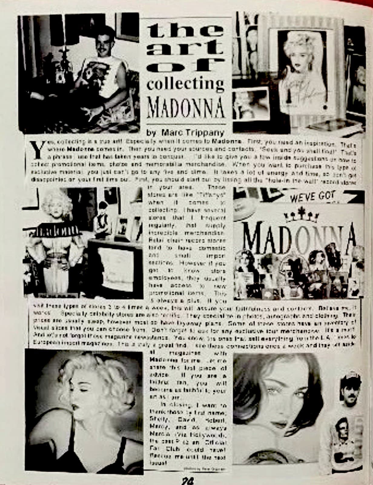 ⭐️MADONNA⭐️ Icon Fan Club Magazine 1991 Vol 1/Issue 3 ➡️ULTRA RARE‼️ 4