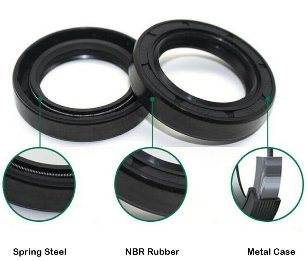TC 30x47x8 Metric Oil Seal, Buna-N Double Lip W/Spring (IPM) 30-47-8 BRAND NEW! 4