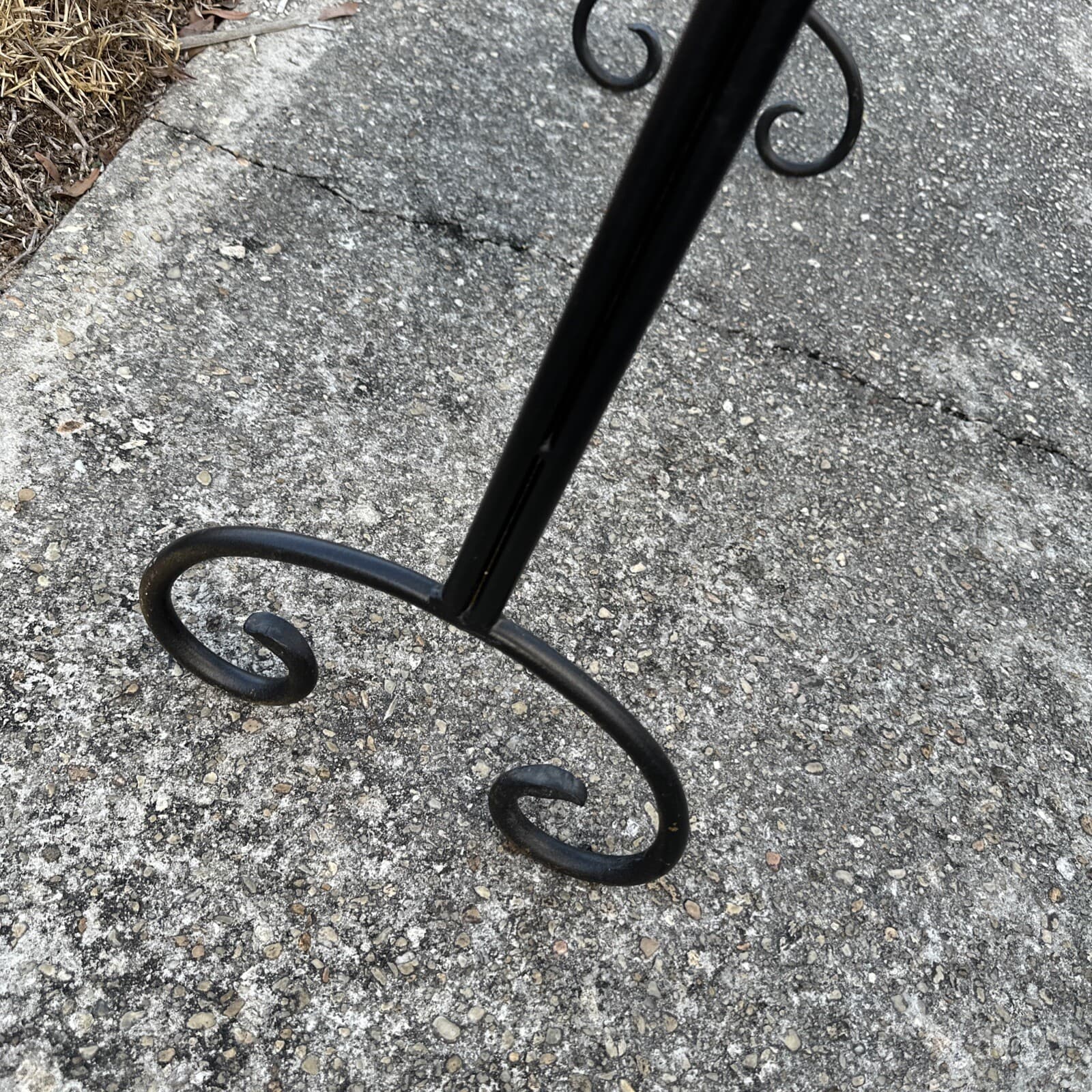 Art Nouveau Style Wrought Iron Palm Leaf Design Fire screen 6