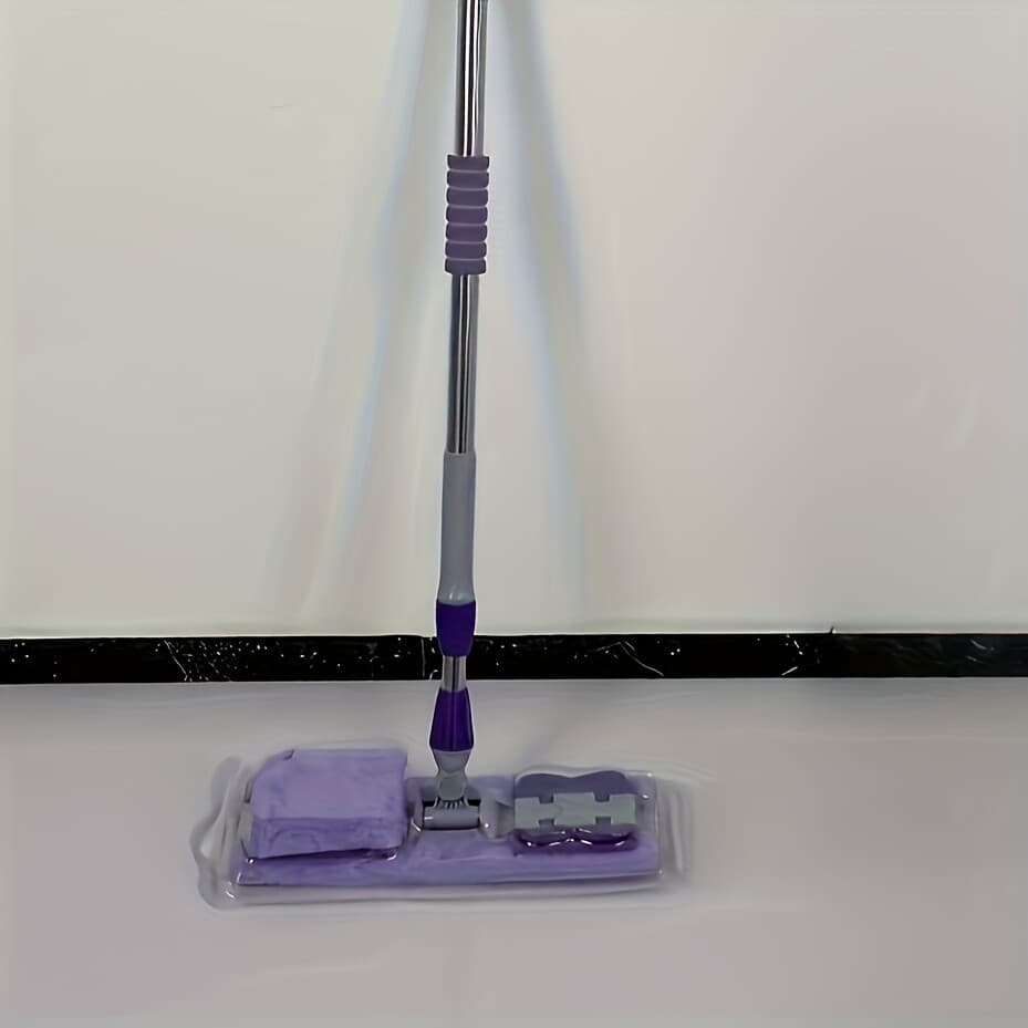 Purple Cloth-Cling Mop - Easy Clean,Living Room Floors & Daily Household Mopping 6
