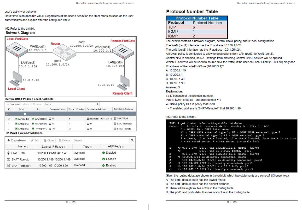 Fortinet FCP FGT AD FortiOS 7.6: FCP AD FGT-7.6 Exam 3