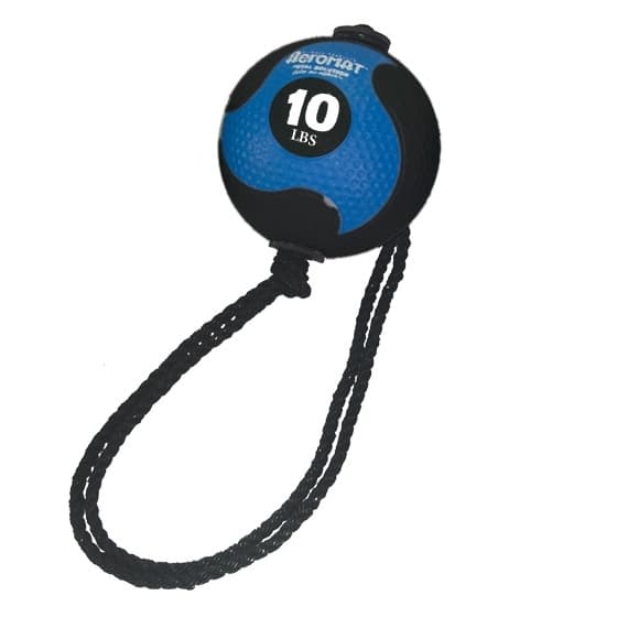 10 Lb Aeromat Tornado Ball With Rope (Blue) Elite Power Medicine Ball Weight