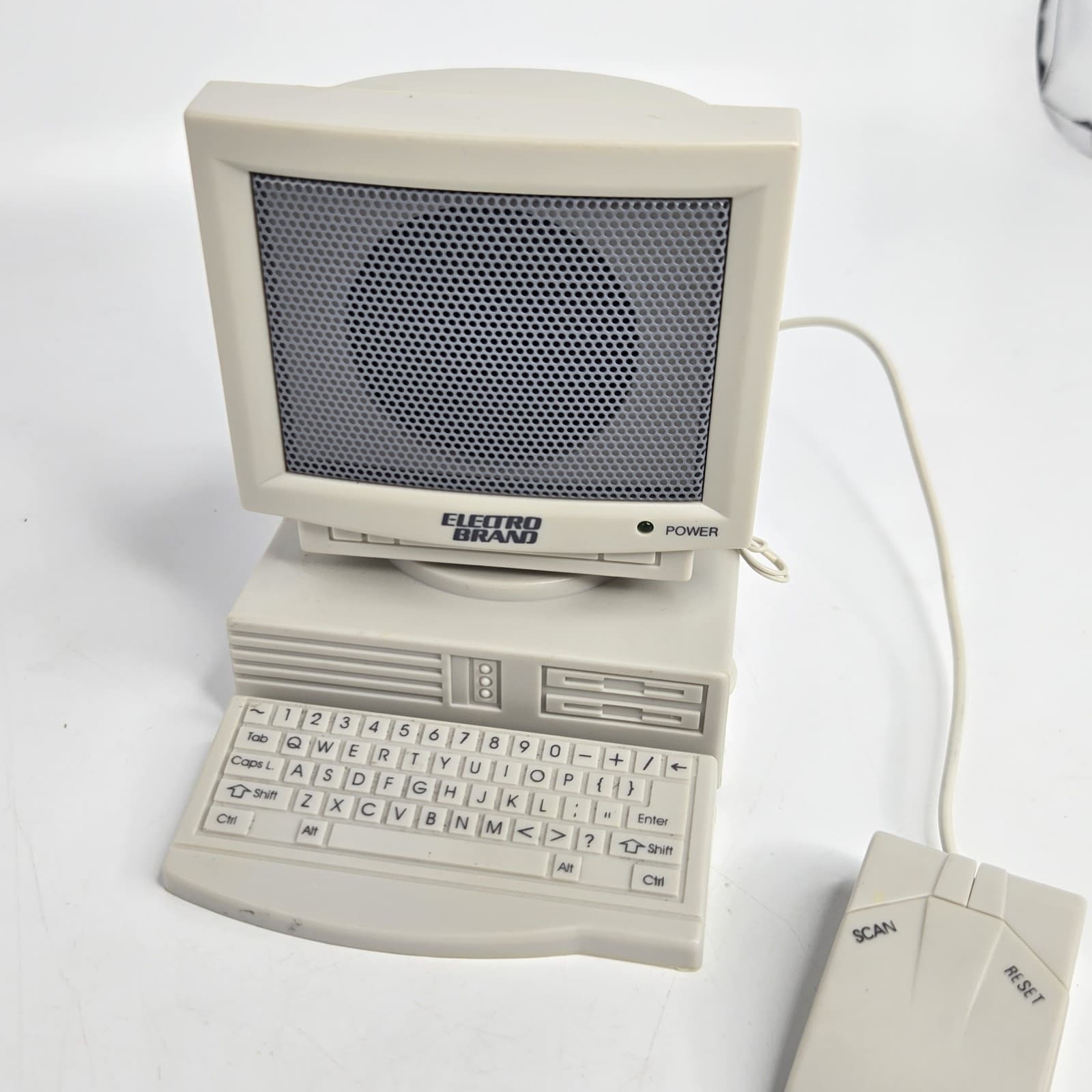 Vintage Electro Brand AM/FM Mini Desktop Computer Radio TESTED 1990s 2