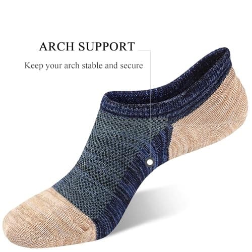  No Show Socks for Men/Women Short Cotton Casual Anti-Skid Non Slip Low Cut  2