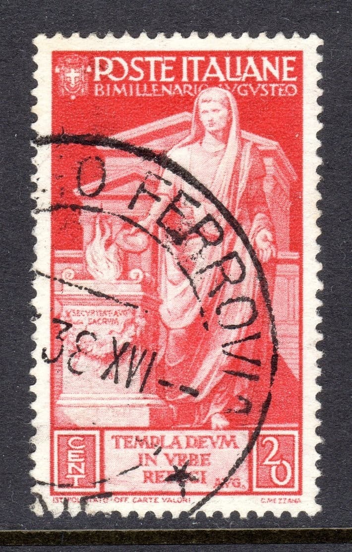 Italy Scott # 379 VF Used 1937 20 C 2,000th Ann Birth Augustus Caesar #2