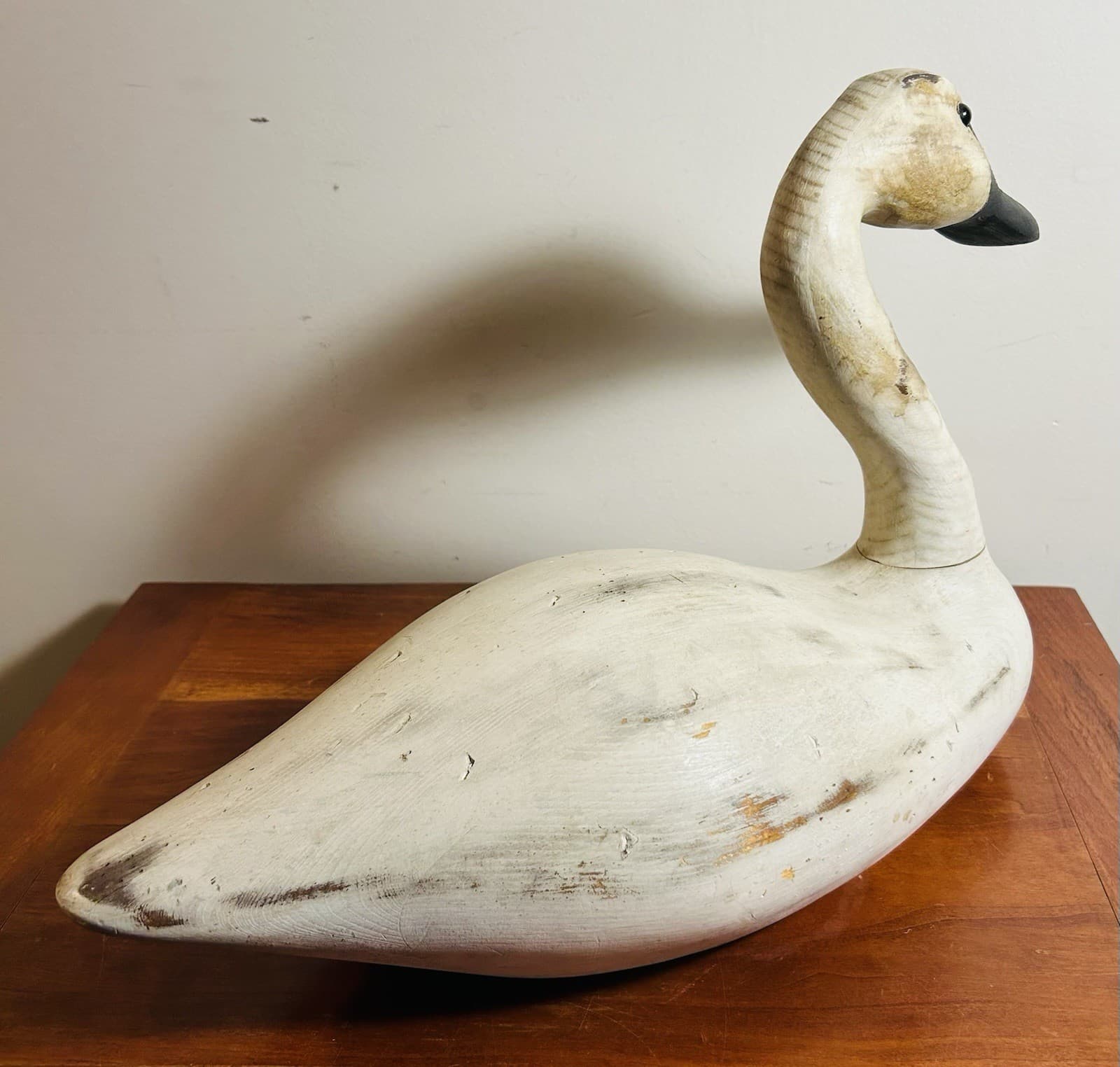 Carved Wood Swan Decoy French Broad River Decoy Company 5
