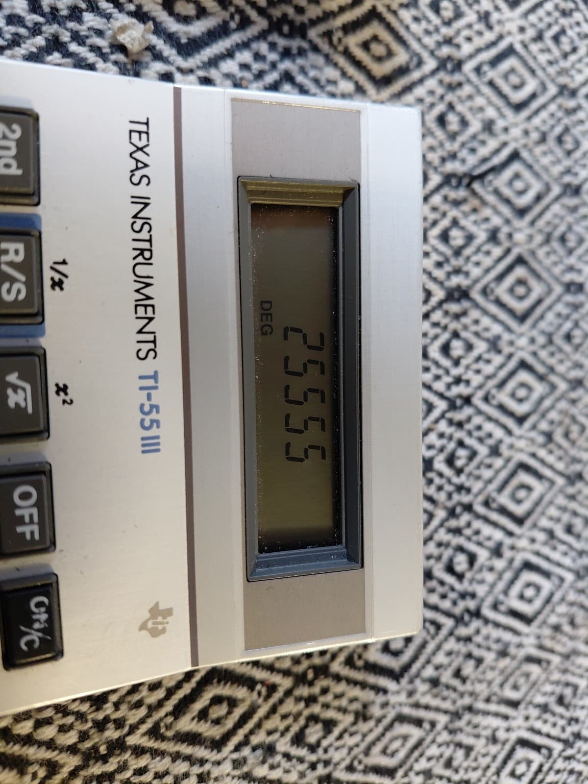 Texas Instruments TI-55 III Scientific Calculator With Case Tested Working 2