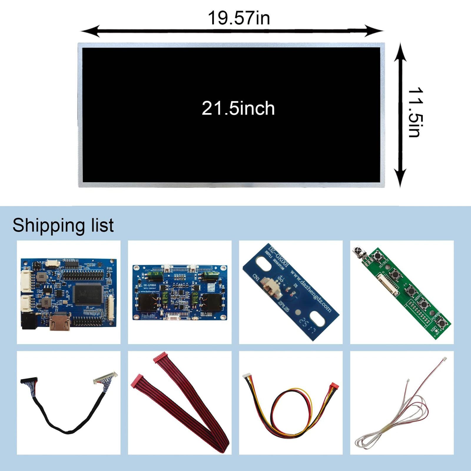 21.5inch 1920x1080 2000nit Out Door LCD Screen With LCD Controller Board 4