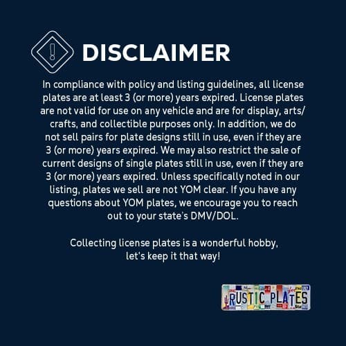 US Virgin Islands (USVI) Fish License Plate 4