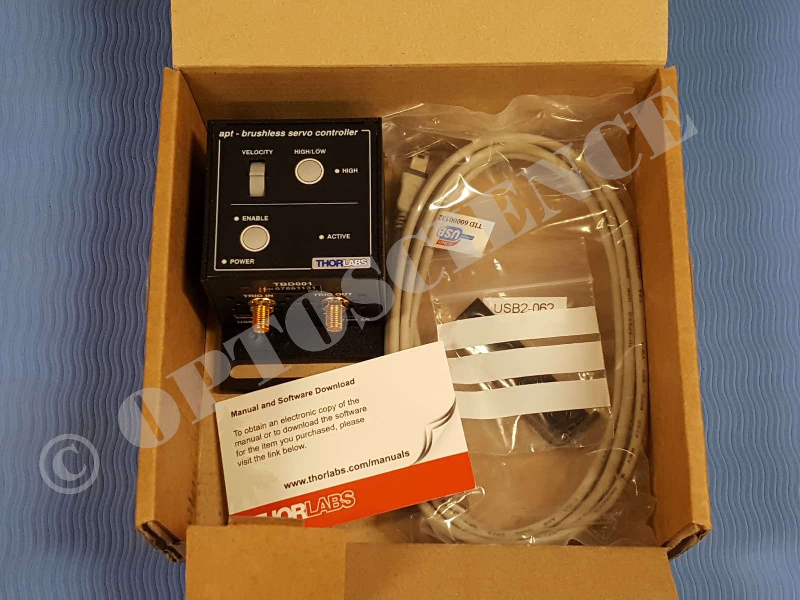 Thorlabs APT TBD001 T-Cube Motion Controller / Driver Brushless Servo Motor