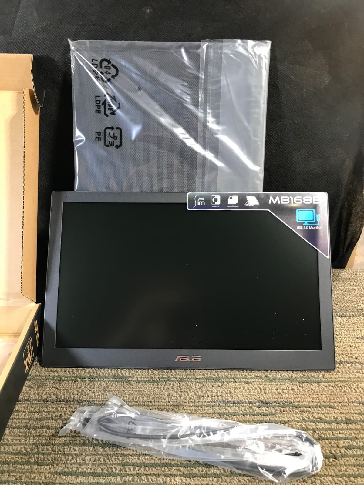 ASUS MB168B 15.6" WXGA 1366x768 USB Portable Monitor-NEW IN BOX 2