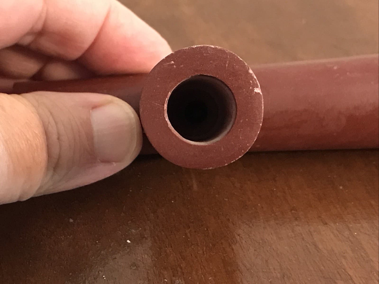 Catlinite T-Pipe Red Pipestone Minnetaġe Native American Minnesota 5