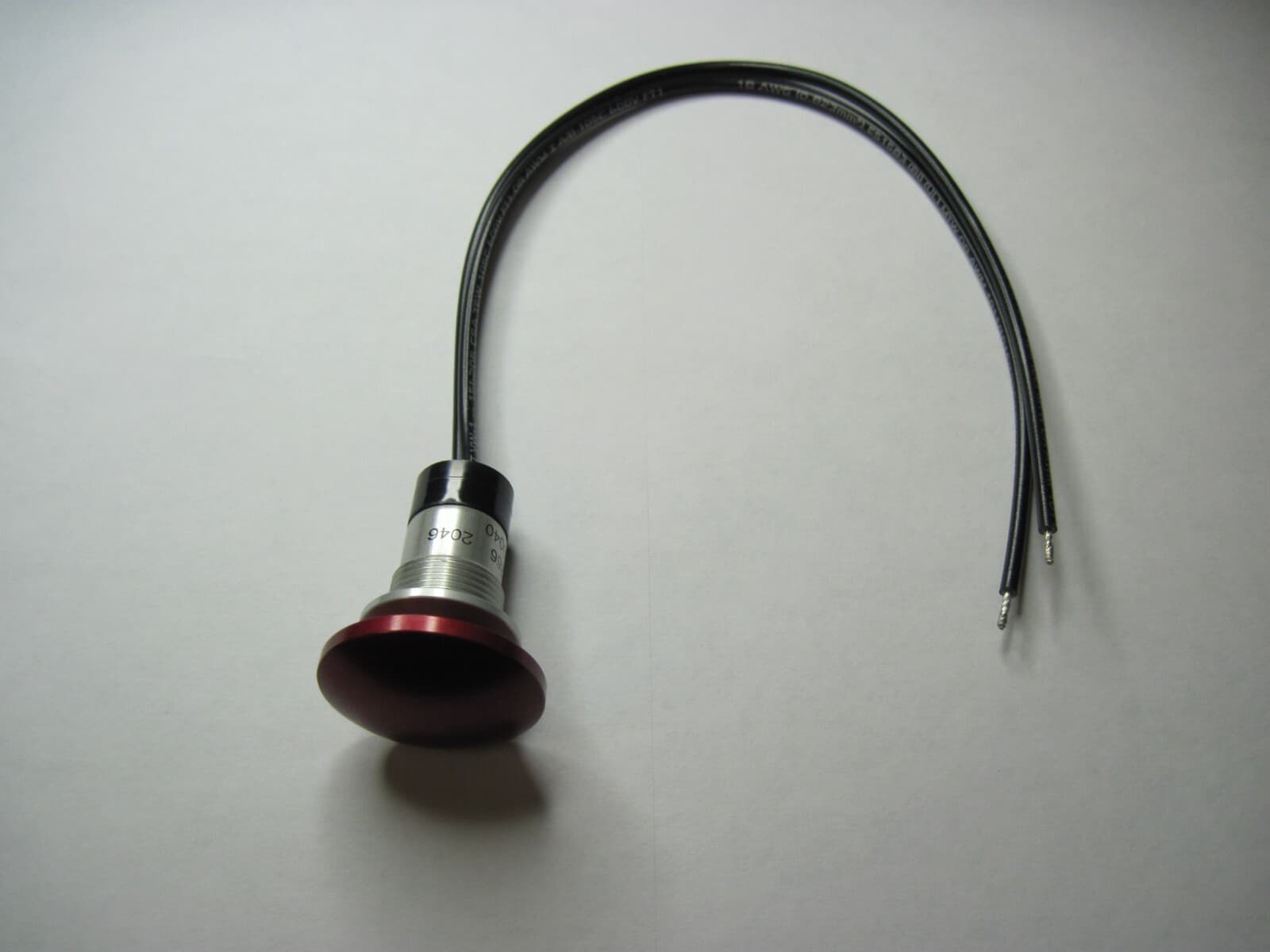 P3-30266  OTTO  PUSHBUTTON SWITCH (RED ALUMINUM)
