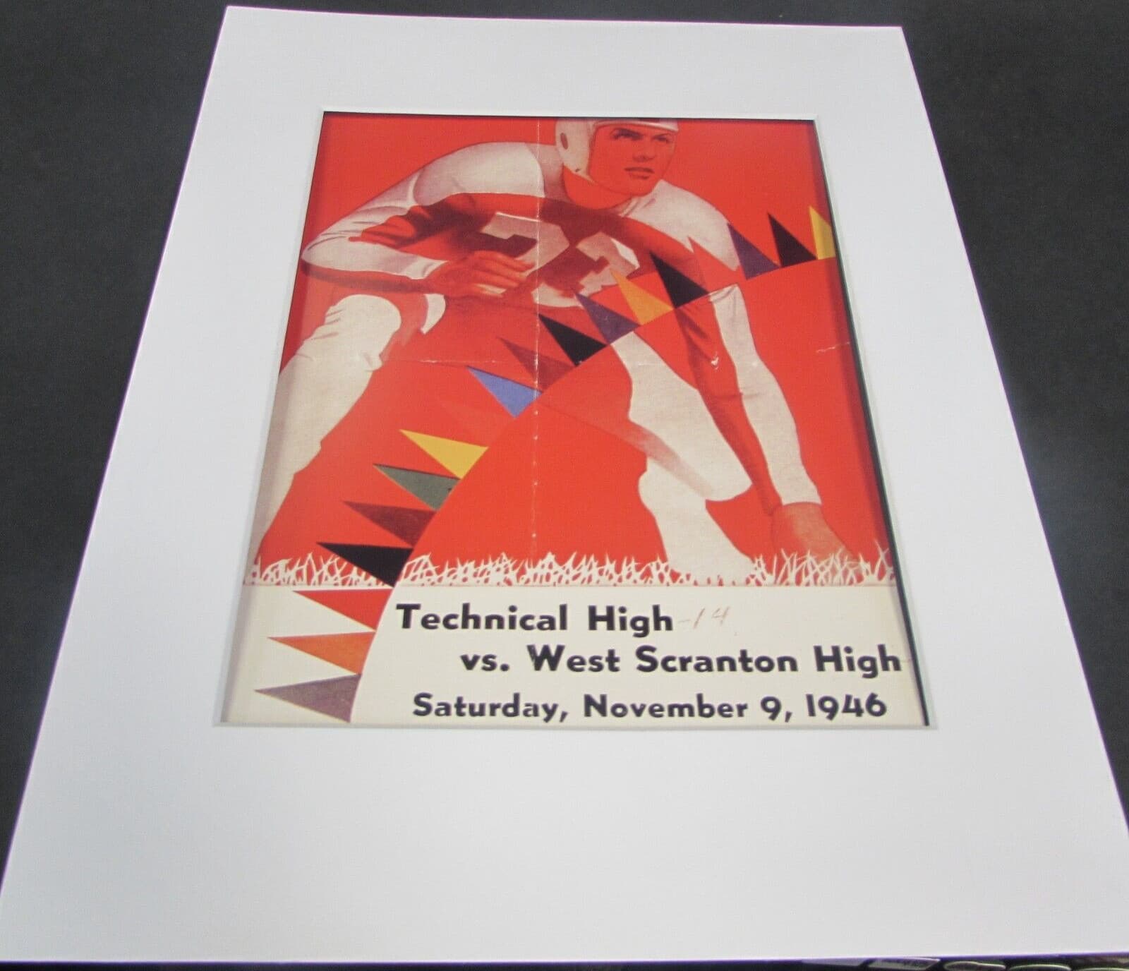 1946 TECHNICAL SCHOOL VS WEST SCRANTON - SCRANTON  8-1/2 X 11 PREMIUM PRINT #736