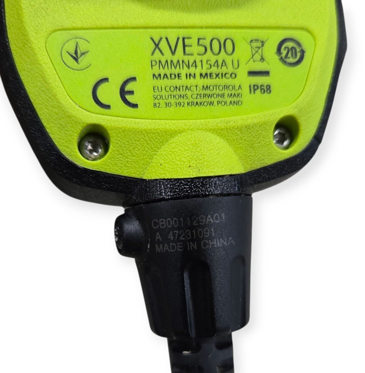 MOTOROLA XVE500(PMMN4154A U)REMOTE SPEAKER MIC(USED) 5