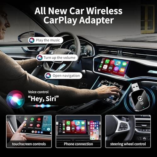 Wireless CarPlay Adapter for Android Auto - 3 in 1 Screen Mirror Android auto 5
