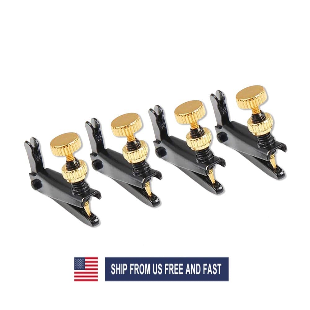 4 Pcs 4/4 3/4 Violin Fine Tuners Metal String Adjuster Easy to Install