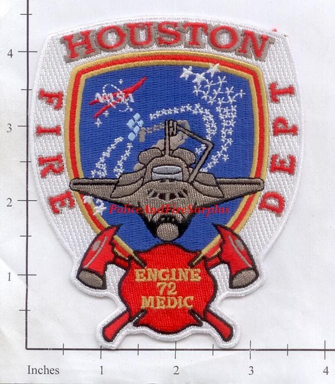 Texas - Houston Station 72 TX Fire Dept Patch - NASA