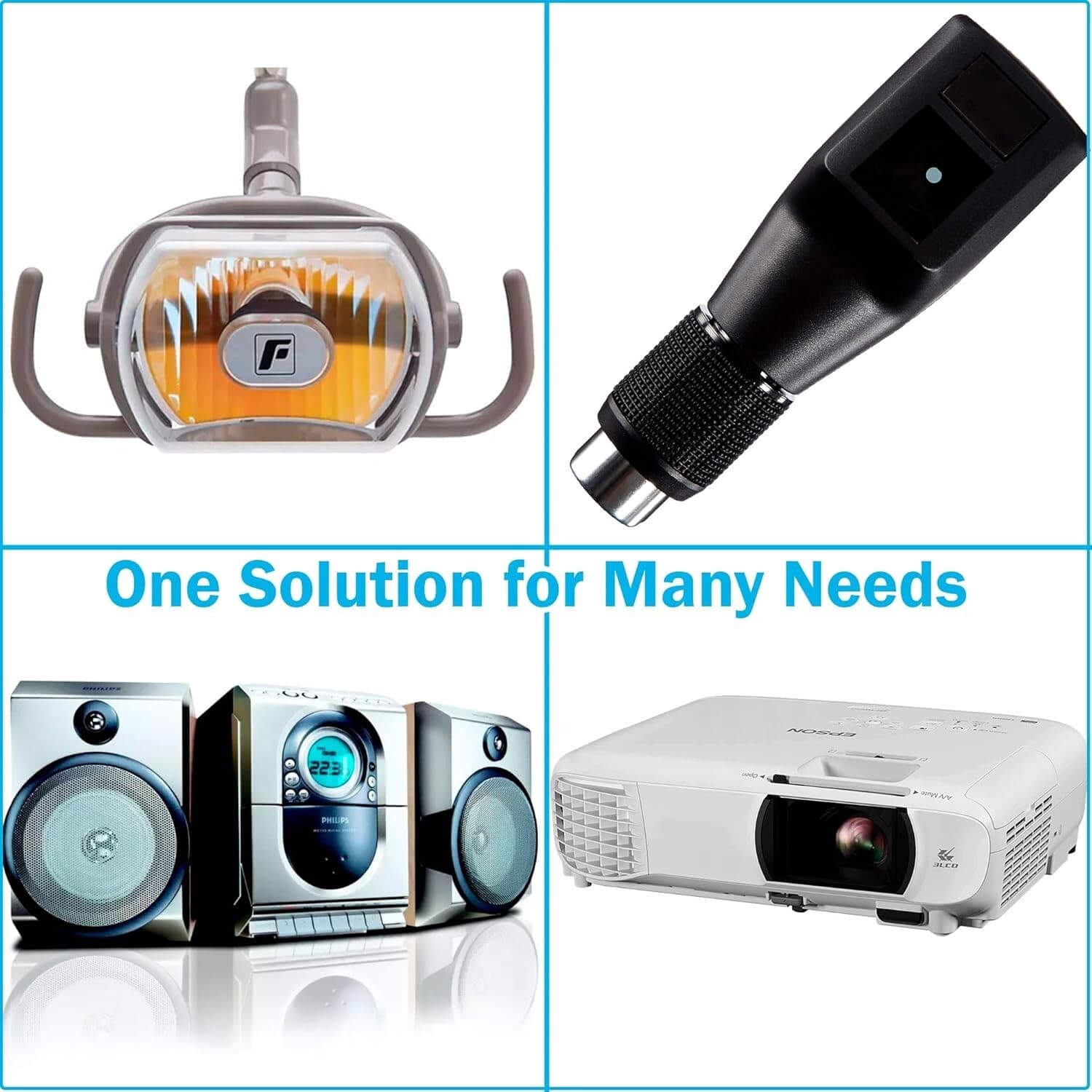 MR16 Bi-Pin Base Lamp Bulb 64627 for Elmo SC-18 K120SM ST-180ET ST600D Projector 6