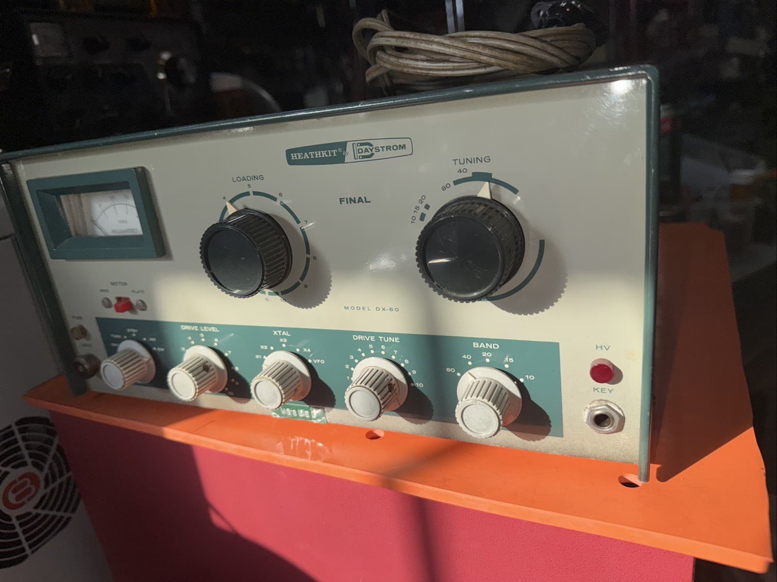 Heathkit Model DX-60 Ham Transmitter Used Got 40 Watts Out On 40 Meter As Shown