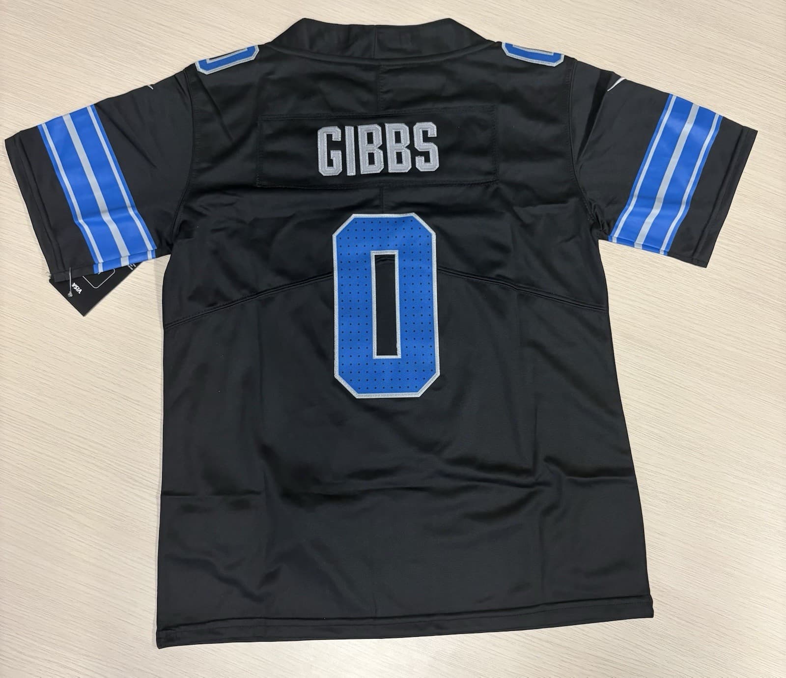 Jahmyr Gibbs #0 Detroit Lions Kids Jersey Black YOUTH Medium Stitched Jersey