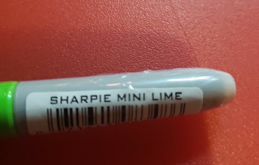 New & Sealed Sharpie 25x Lot Mini Sharpies ~ Mini Lime Green Color Clip Keychain 3