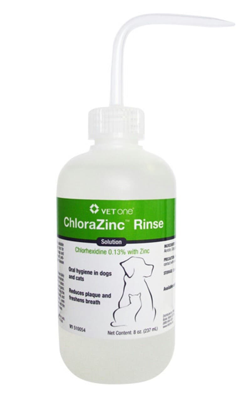 ChloraZinc Chlorhexidine Rinse for Dogs & Cats 8oz