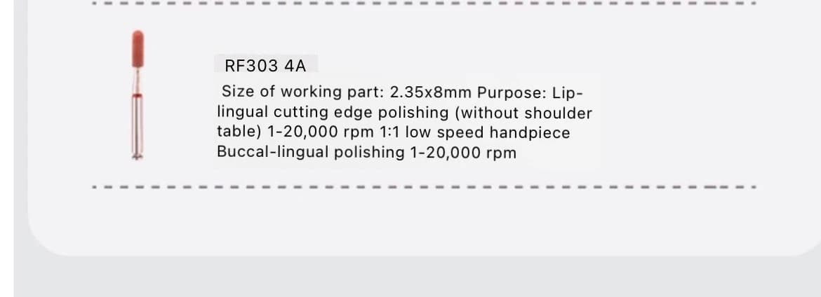 16PCS\SET Dental Crown Preparation Restoration Burs Polishing Bur kit FG1816D 3