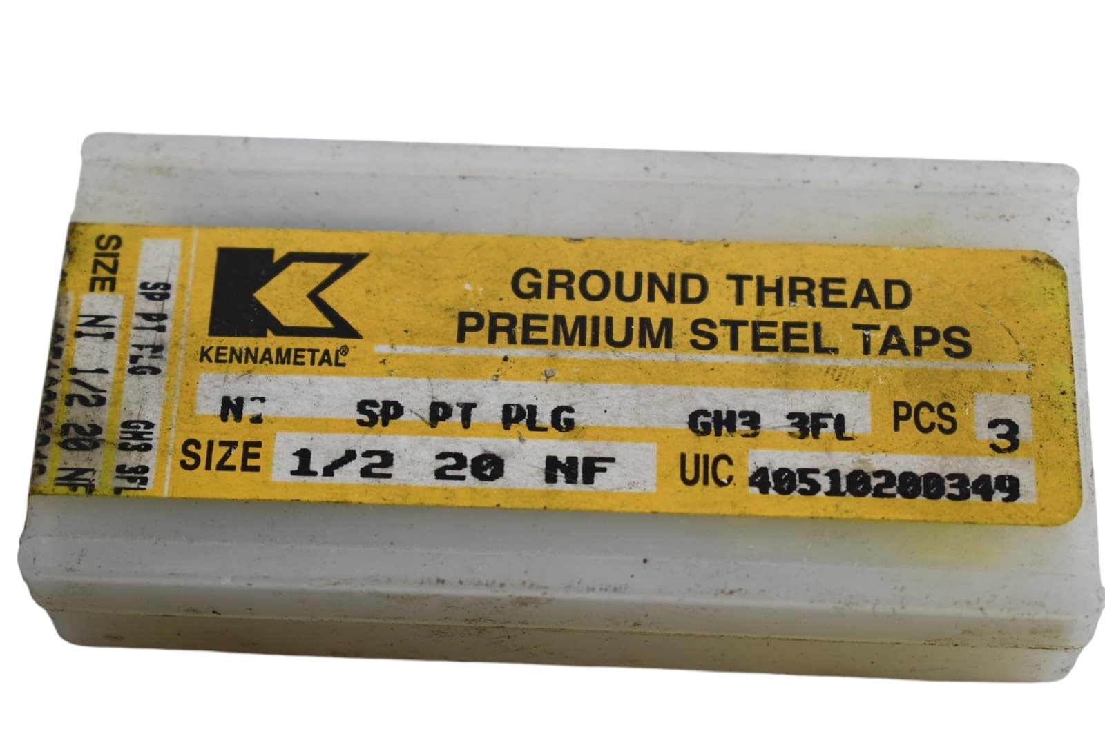 Pack of 2 NEW Kennametal 40510200349 1/2-20 NF SP PT PlG Tap  4