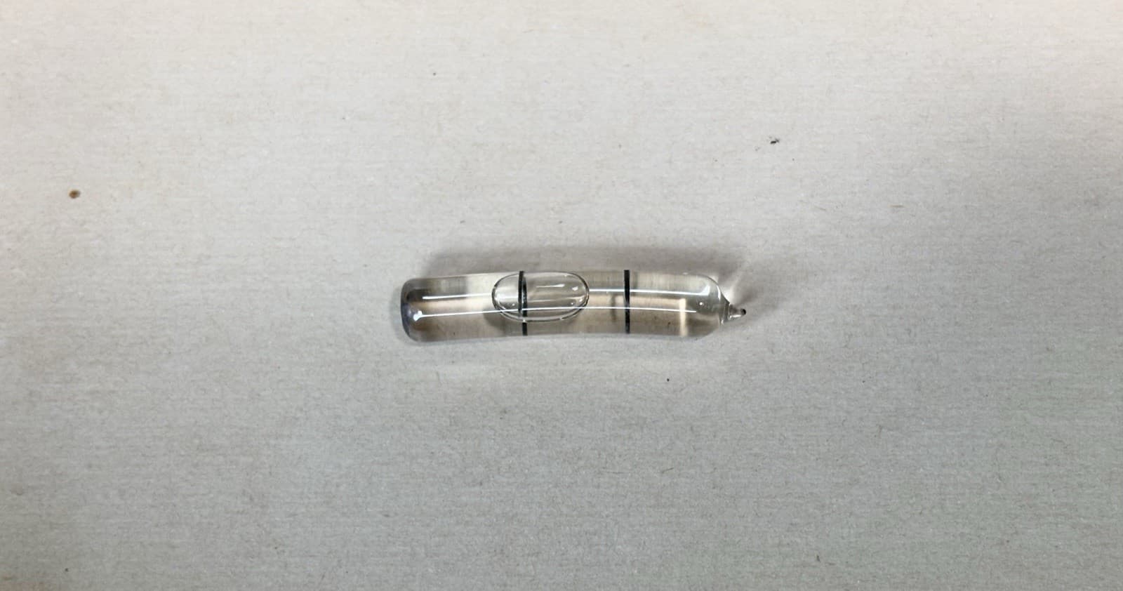 Glass Vial for Level - 1 5/16" Excluding Nib / Pulled Point