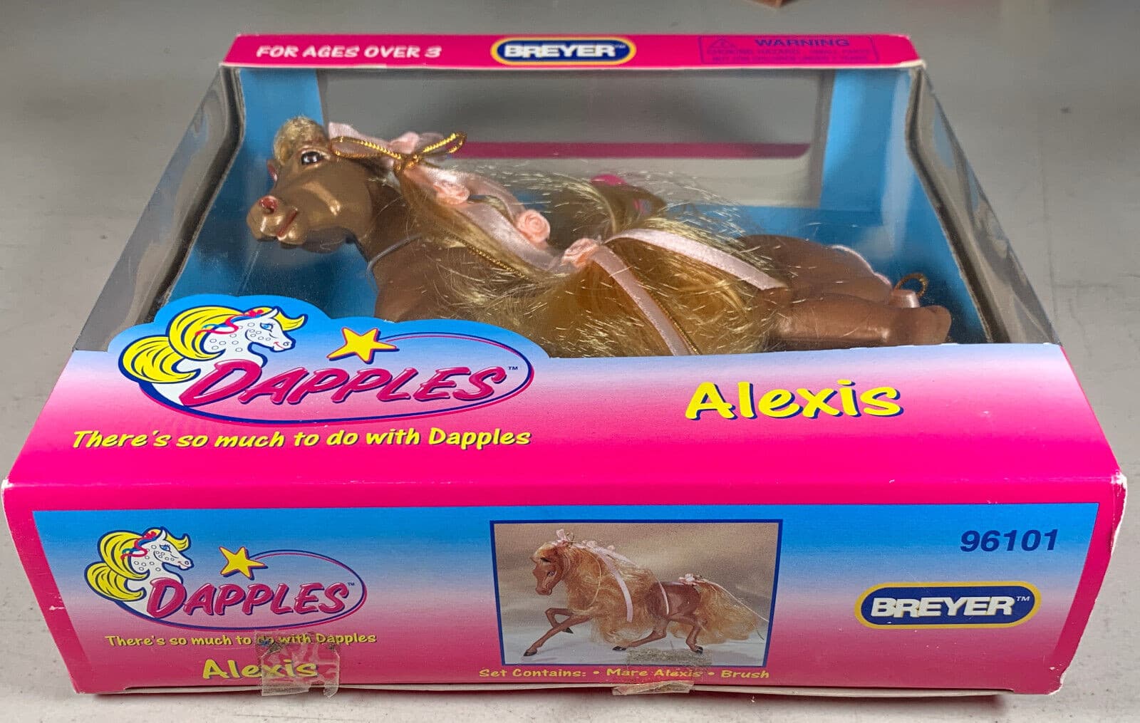 READ! Vintage 1996 Breyer Dapples Alexis Horse Doll 96101 w/ Brush 4