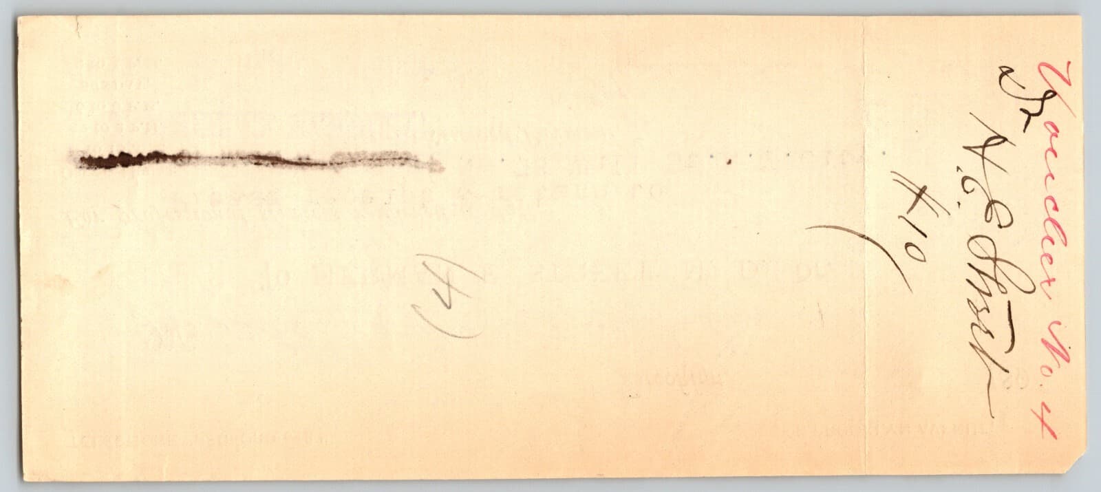 Herman E. Street, M.D. 98 Brooklyn Ava. Brooklyn NY 1886 Signed Medical Receipt 2