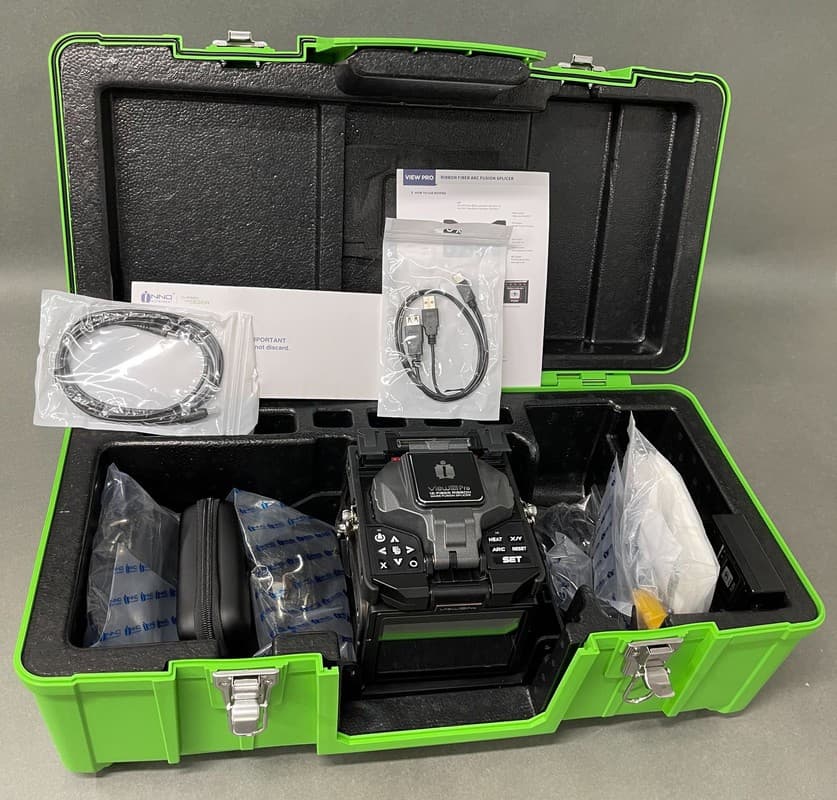 INNO VIEW 12R PRO FIBER RIBBON ARC MASS FUSION SPLICER KIT W/ V11 CLEAVER 4