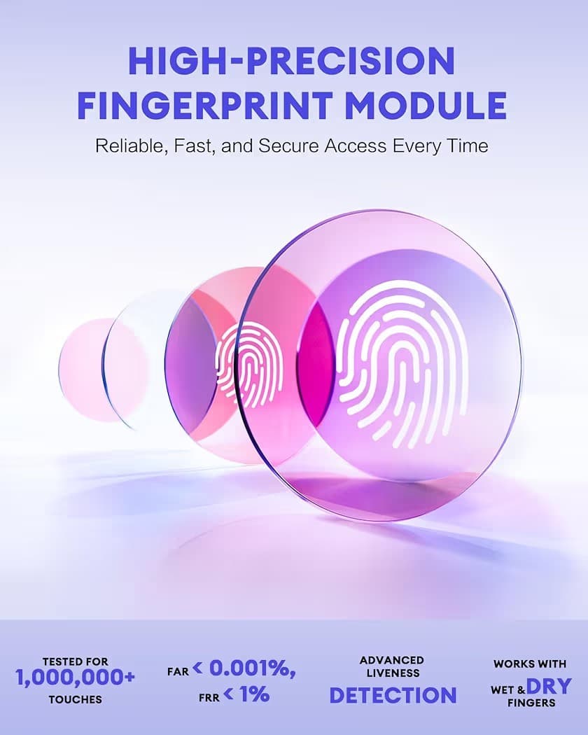 NGTeco APP Time Clock for Employee, Small Business, 2.4GHz WiFi, 3