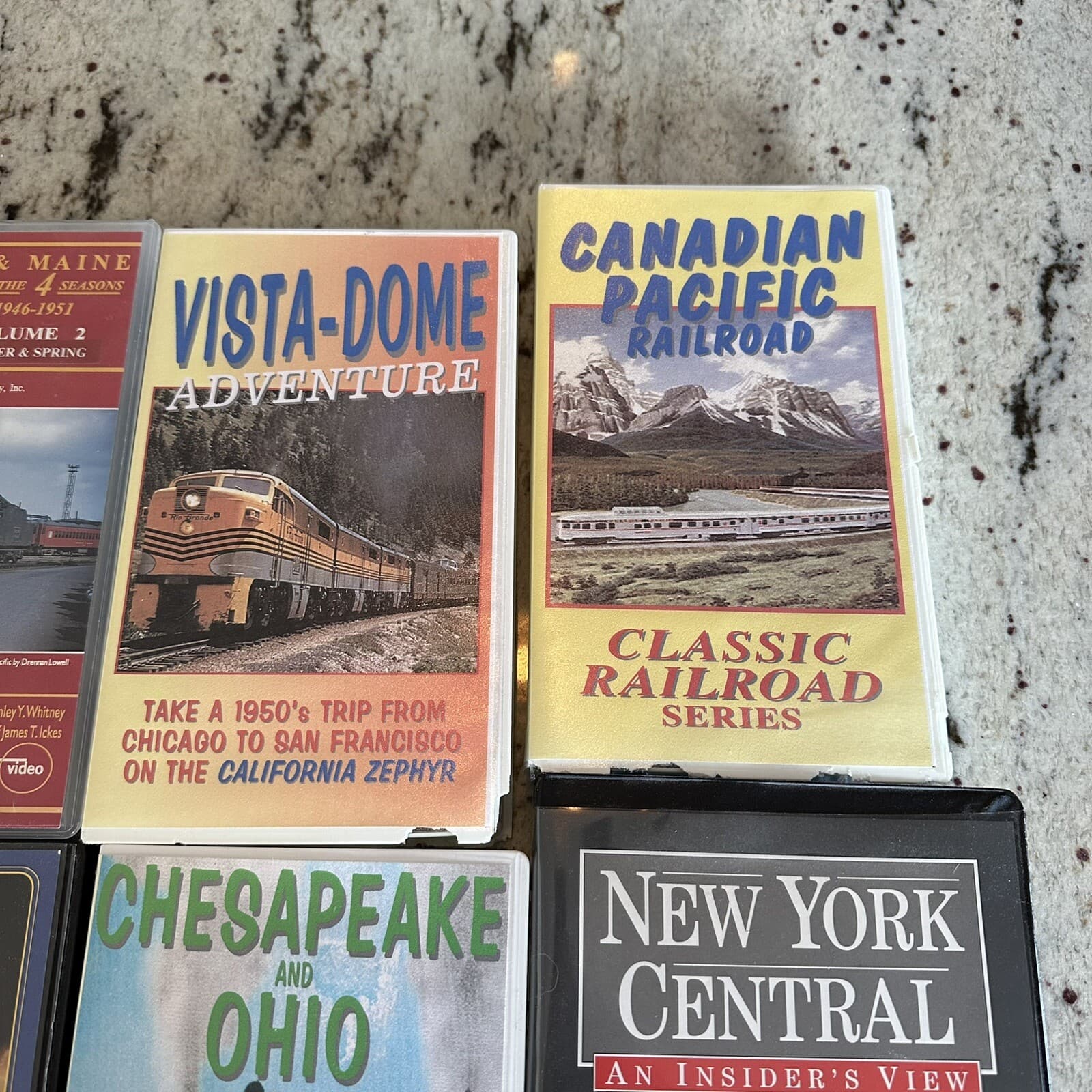 10 Vintage Train & Railroad VHS Tapes (Trolleys, NYC, Chicago, San Fran, Boston) 4