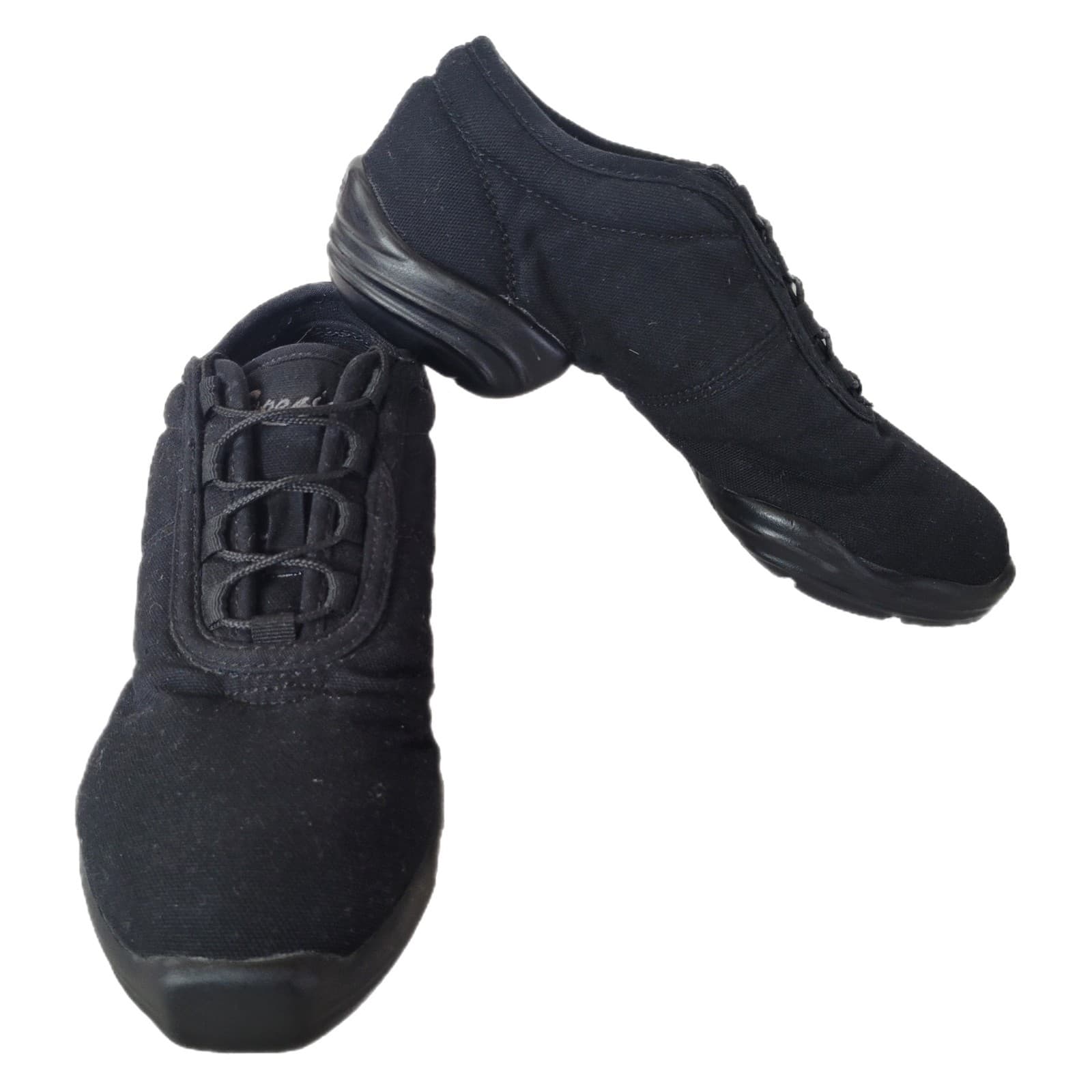 Capezio Women's Black Canvas Low Top Dance Jazz Hip Hop Sneakers Shoes 7 2