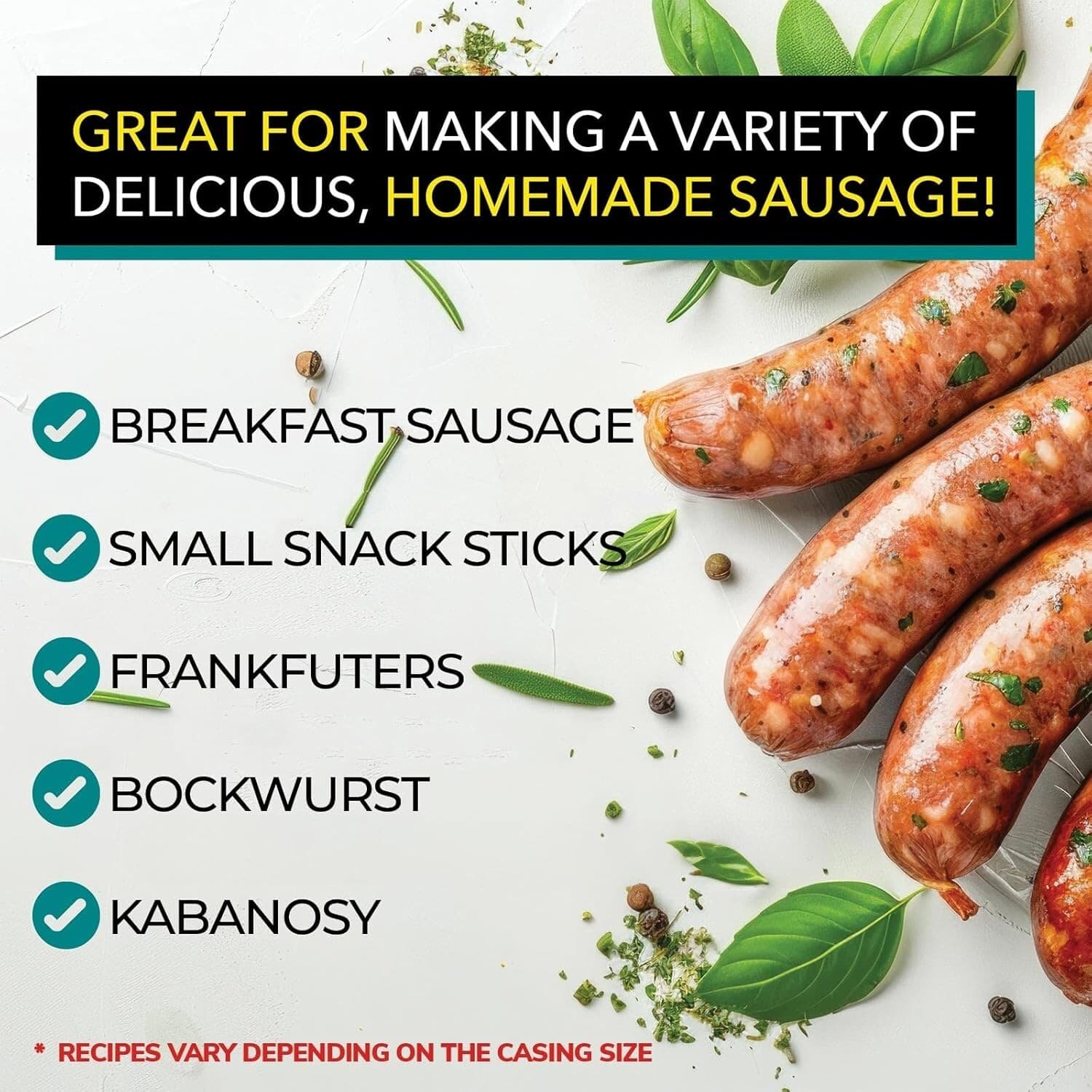 Pre-Tubed Natural Sheep Sausage Casings, Grade-A Edible Skin, The Sausage Maker® 6