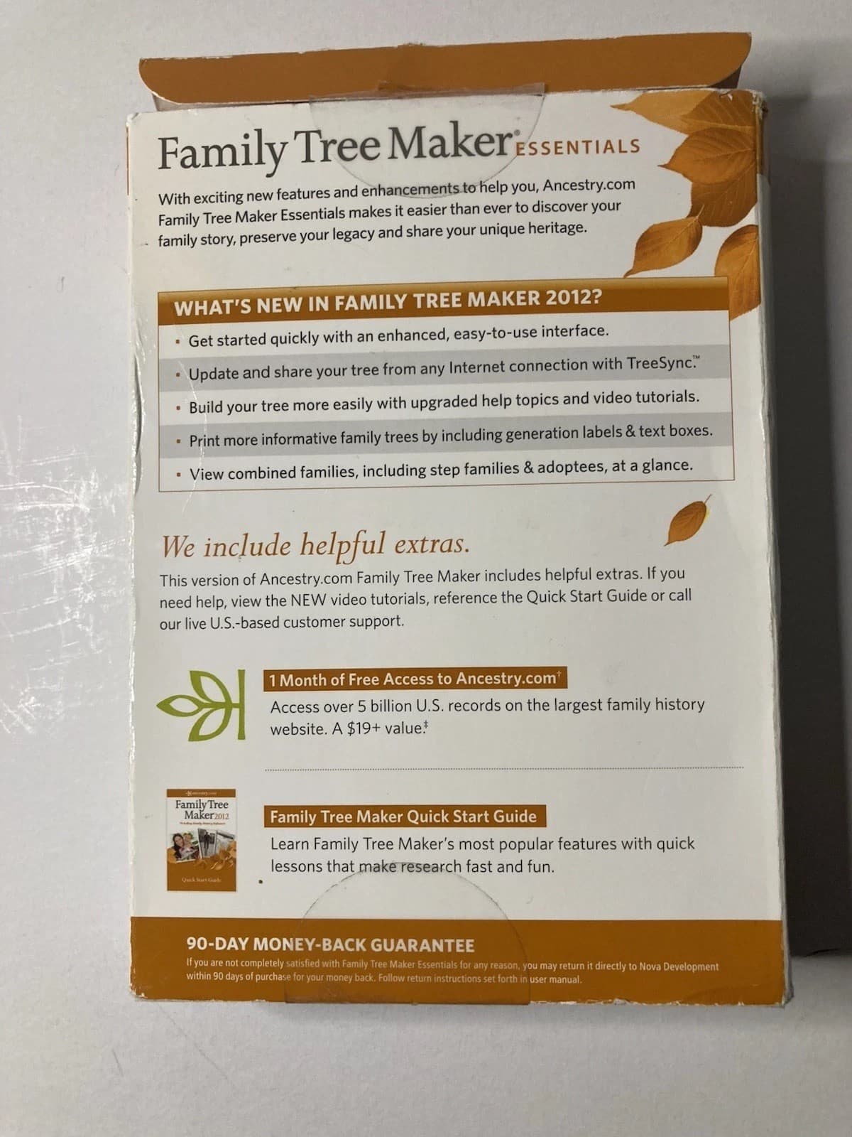 Family Tree Maker Essentials Ancestry.Com 2012 Preowned 2