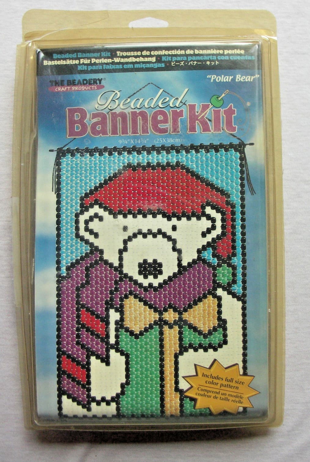 THE BEADERY POLAR BEAR BEADED BANNER KIT  NEW