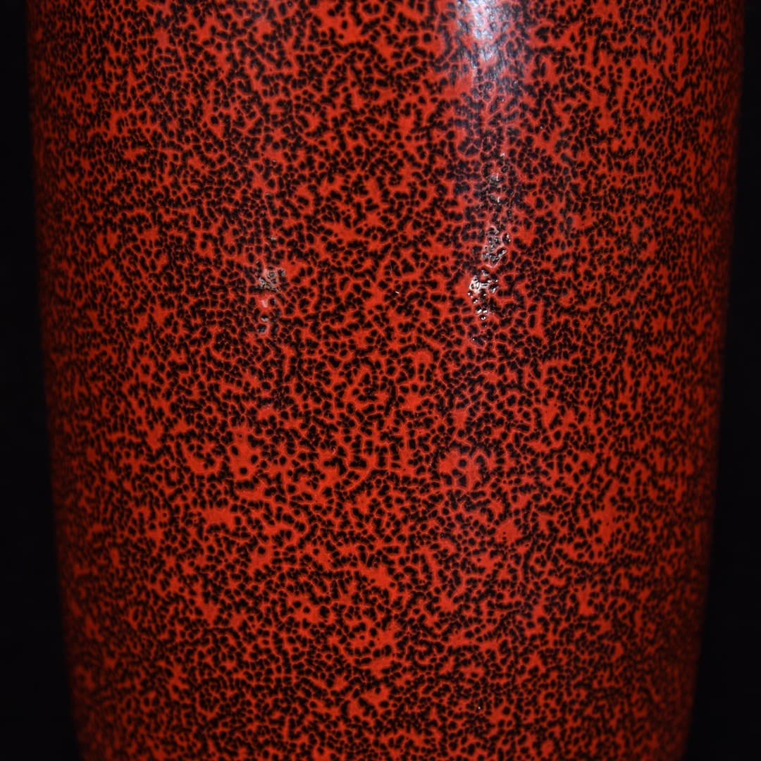 Fine Collectable Art Hand Painting Red Glaze Porcelain Vase 6