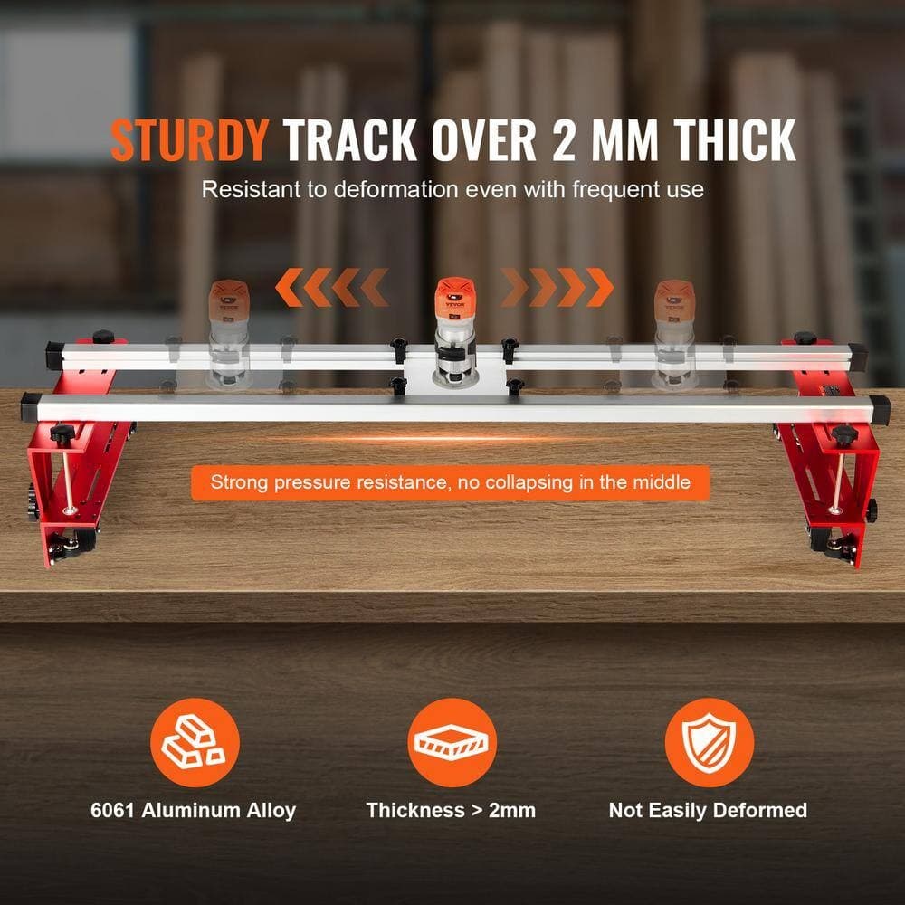 Router Sled 64 in.Portable and Adjustable Slab Flattening Jig DIY Woodworking Ro 5