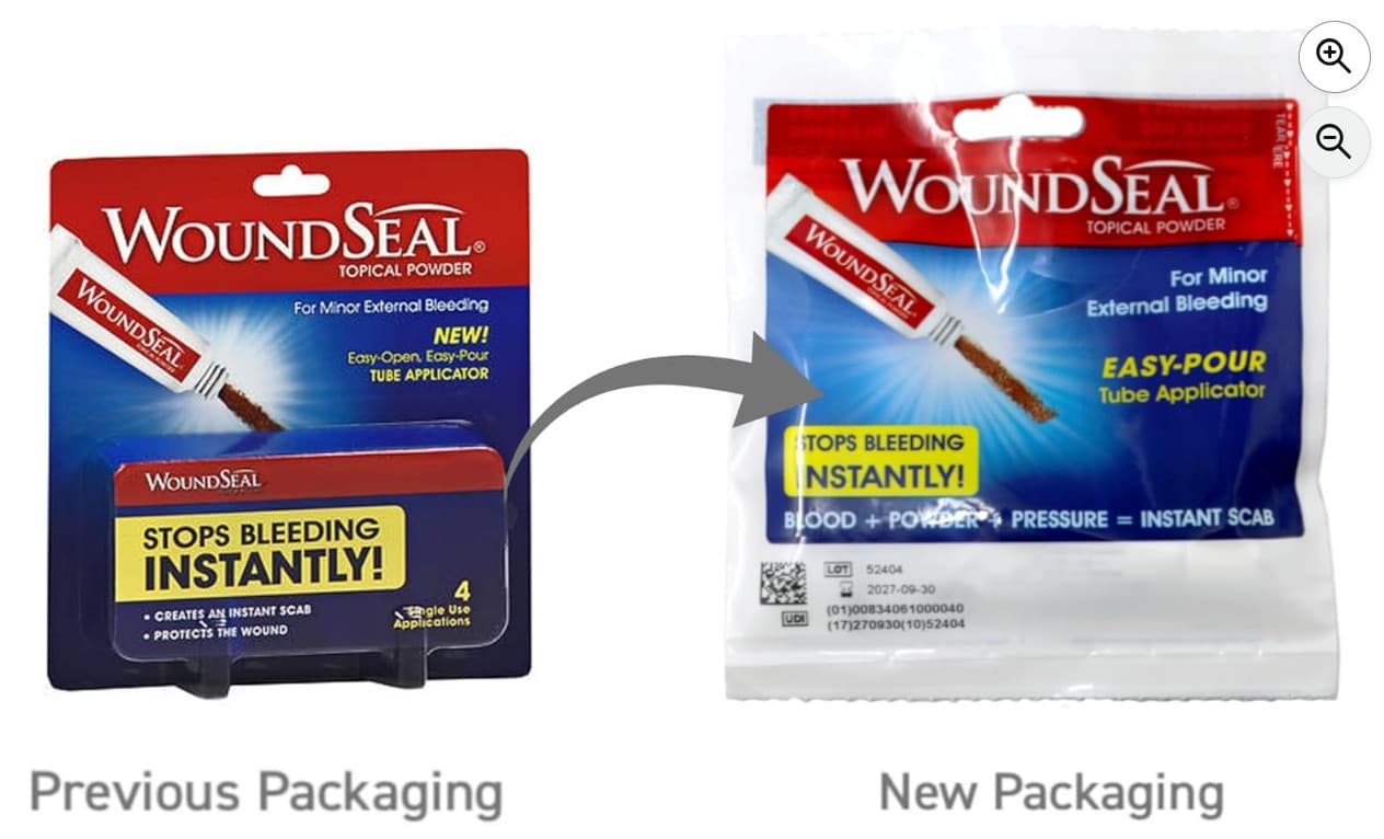 WoundSeal Powder Count of 4 By Woundseal 6