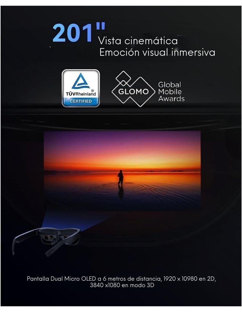 TCL RayNeo NXTWEAR-S  AR Glasses - Smart Glasses with Micro OLED  (Very Good) 2