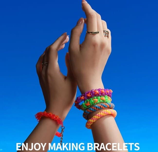 Bracelet String Kit 12 Colors Plastic Lanyard String Lacing Cord Bright Glitter 4