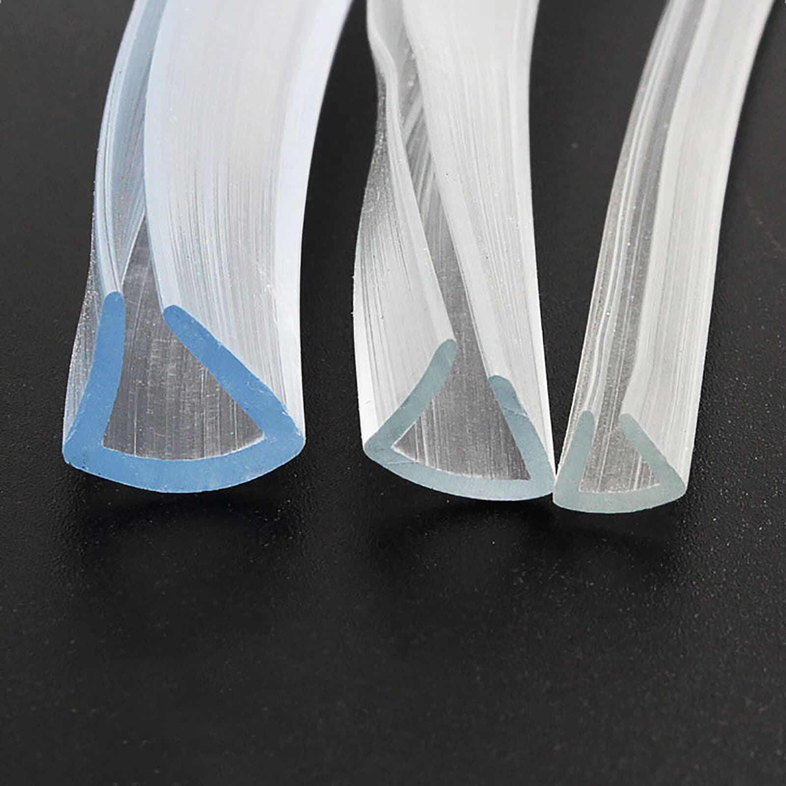 For 5/8/10mm Glass U type Bath Door Shower Screen Seal Strip Bumper Protection 3