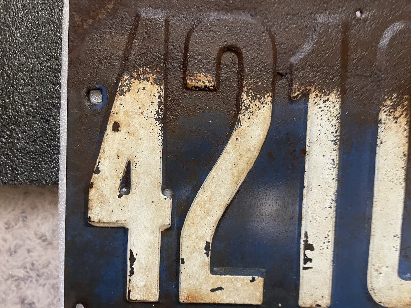 Vintage Illinois 1913 Auto License Plate Set 42100  AN ORIGINAL SET 5