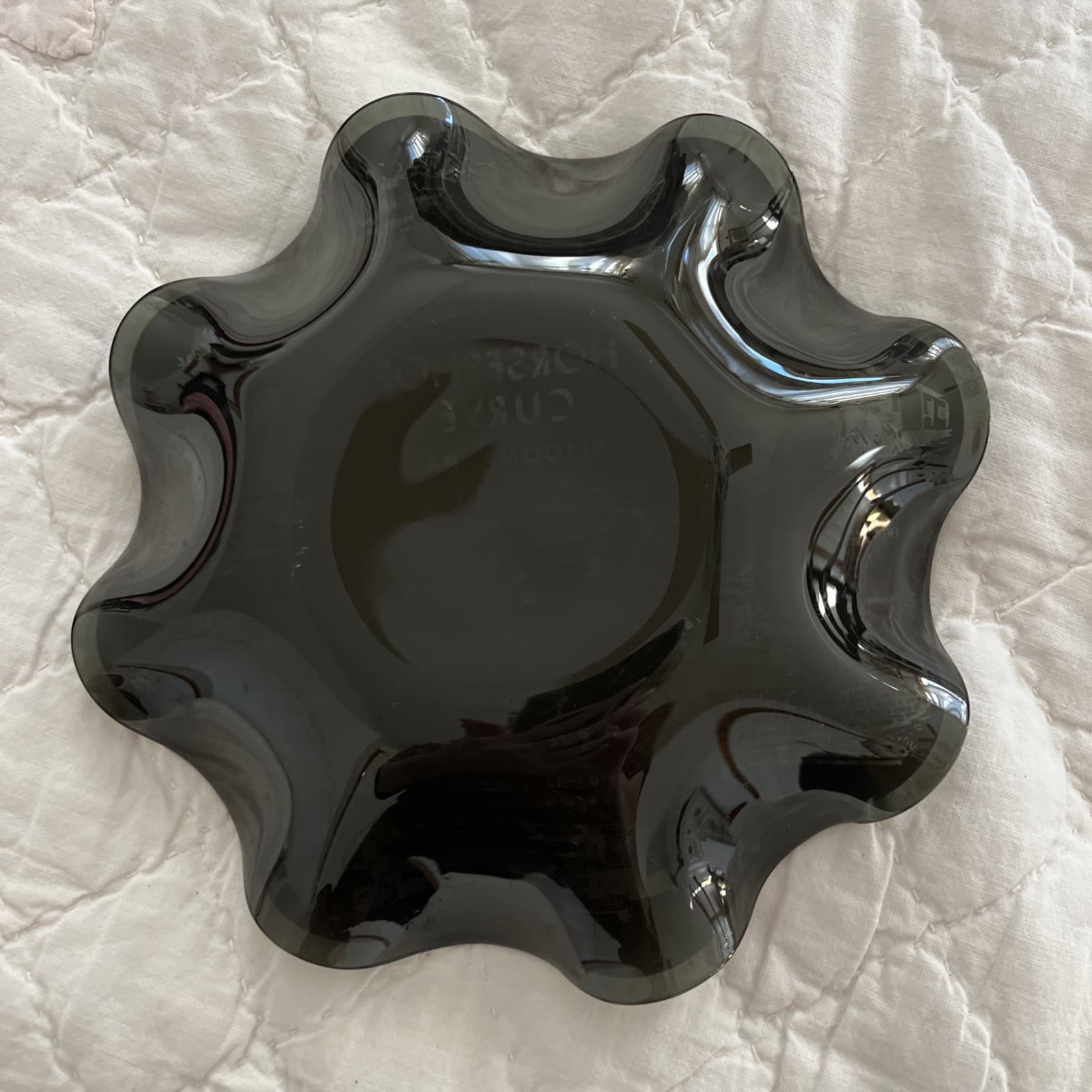 Vintage World Famous Horseshoe Curve Altoona, PA Glass Tray RARE 4