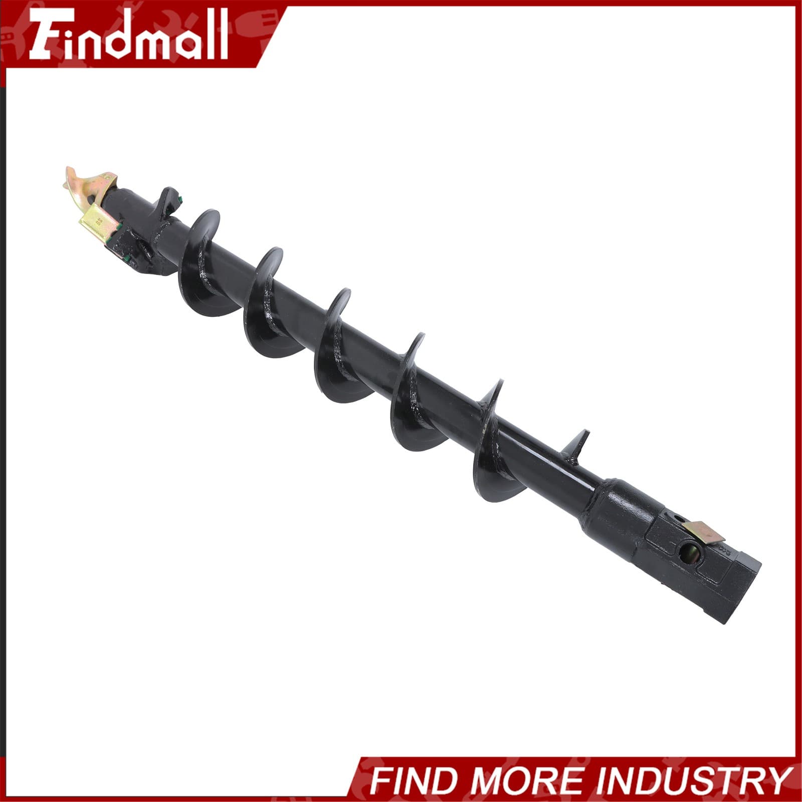 Findmall 6" x 48" 2" Hex Auger Bit Post Hole  Attachment For mini Excavator 2