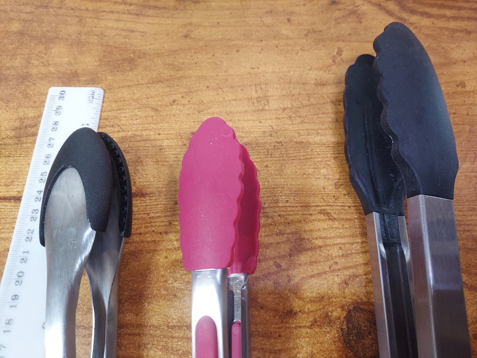 Set of 3 Kitchen Tongs 13" 7.5" 7.5" 3